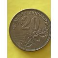Umlaufmünze Griechenland 20 Drachmen 1994