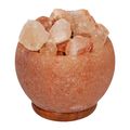 Himalayan Rock Salt Fire Basket Lamp 14.5 CM Li...