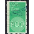 VICTORIA 1966 STAMP DUTY $100 - USED - L802