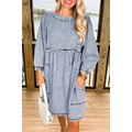 Beau Blue Light Wash High Waist Loose Fit Denim...