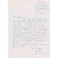 Alan Ford Autograph , Original Hand Signed Letter