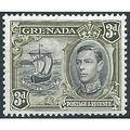 Grenada 1938 SG158a 3d Black & Olive-Greeen Per...