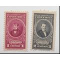 Costa Rica Stamps Scott #224 To 225, Mint Light...