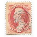 USA 1870 NATIONAL BANK NOTE LEFT 6C TARGET CANC...