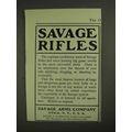 1903 Savage Arms Savage Rifles Ad