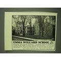 1908 Emma Willard School for Girls Ad