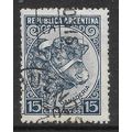 ARGENTINA REP 1936 15c BLUE PRIZE BULL SG 676 F...