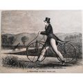 1869 A Velocipede of Fifty Years Ago - original...