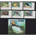 Benin Fish 6v+MS 1999 MNH SG#1816-MS1822