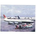 BOEING 707 AIRCRAFT BRITISH AIRWAYS AT MANCHEST...