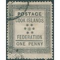 Cook Islands 1892 1d black SG1 used