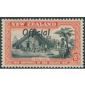 New Zealand 1940 8d black & red Official SGO149...