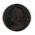 Great Britain. George II. Halfpenny 1745. dy16695