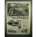 1952 Ethyl Gasoline Ad - 1907 Studebaker, 1919 Velie +