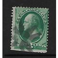 USA 1870 3c GREEN SG 208 FINE USED