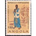 ANGOLA, Angolan People, Piper, orange 1957, $.1...