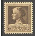 878 10c Jane Addams Fine MNH GA0306