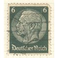 Germany 1934 - 6pf dark green - President Von H...