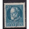 Bavaria 1914 Prince Ludwig 20pf Greenish Blue F...