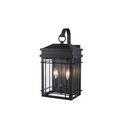 Monteaux Bel Air 17 in. 2-Light Black Outdoor W...
