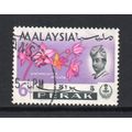 Malaysia (Perak) - 1965-68 - 6c Orchids (sg166)...