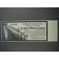 1913 St. John's Military Academy Ad - Red-Blood...