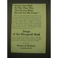 1918 Harper & Brothers Ad - Greater Love Hath n...