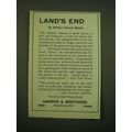 1918 Harper & Brothers Ad - Land's End by Wilbu...