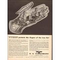 U S STONEWARE 1943 Tygon protect finger iron fi...