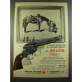 1960 Ruger Single-Six Revolver Ad - art by Charles Schreyvogel