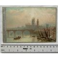 Vintage: Houses of Parliament New Year card - Raphael Tuck & Sons