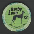 Derby Lane. $2 Casino Chip. St Petersburg, FL. ...