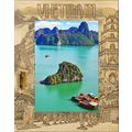 Vietnam Laser Engraved Wood Picture Frame Portr...