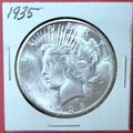 1935 Peace Dollar. This Coin is a replica and c...