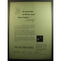 1958 The Wall Street Journal Ad - New research defines