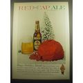 1959 Carling Red Cap Ale Ad - Happy Holidays Ahead