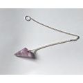 FACETED AMETHYST CRYSTAL PENDULUM (BRAZILIAN) F...