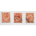 AFRICA SOUTH 1913 PENNY HALFPENNY SG5 SG5w SHAD...