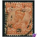 India 1911 SG172 3a Orange Fine Used