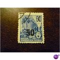 East Germany 1954 5 year plan 50pf on 60pf Ship...