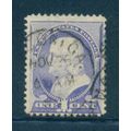 Used 212 1c Benjamin Franklin Barely Clears M01367