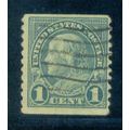 Used 597 1c Benjamin Franklin Barely Clears A16475