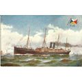 P&O SS VECTIS Tuck Oilette Postcard (9112)
