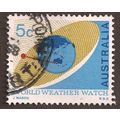 AUSTRALIA, World Weather Watch, blue 1968, 5c