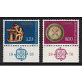 Yugoslavia Europa Handicrafts 2v Margins 1976 M...