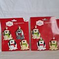 Lot 7 DOG Christmas ORNAMENTS Holiday Time Pupp...