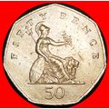 ⰆHEPTAGON 1998-2009:BRITAIN★50 PENCE 2001 ELIZA...