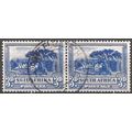 South Africa 1933 SG45c 3d Blue Fine Used PAIR....