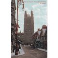 EC906 WREXHAM -PARISH CHURCH FROM CHURCH STREET...