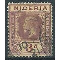 Nigeria 1914 SG5 3d Purple/Yellow WHITE BACK Go...